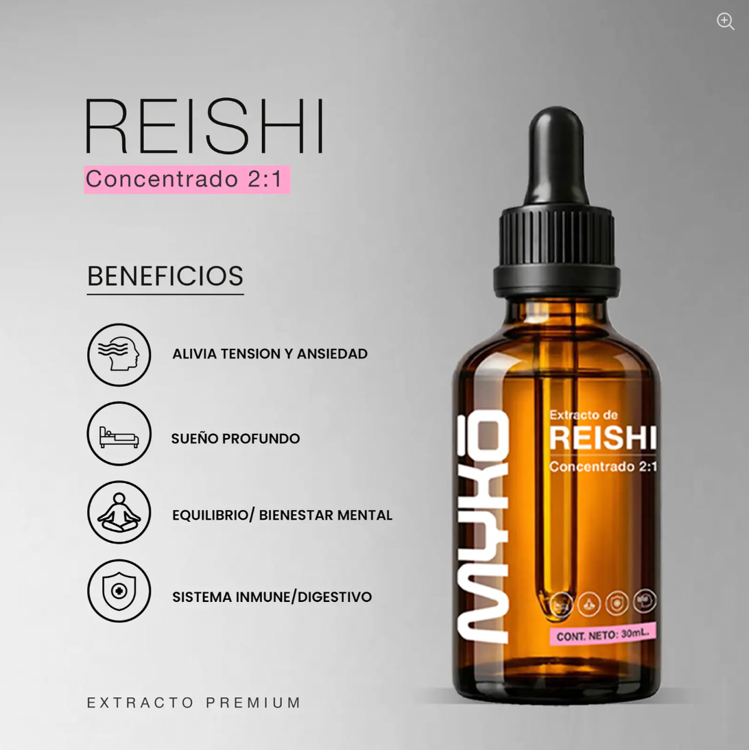 Extracto de Reishi | Hongo Adaptógeno para el Estrés, el Sueño y el Bienestar