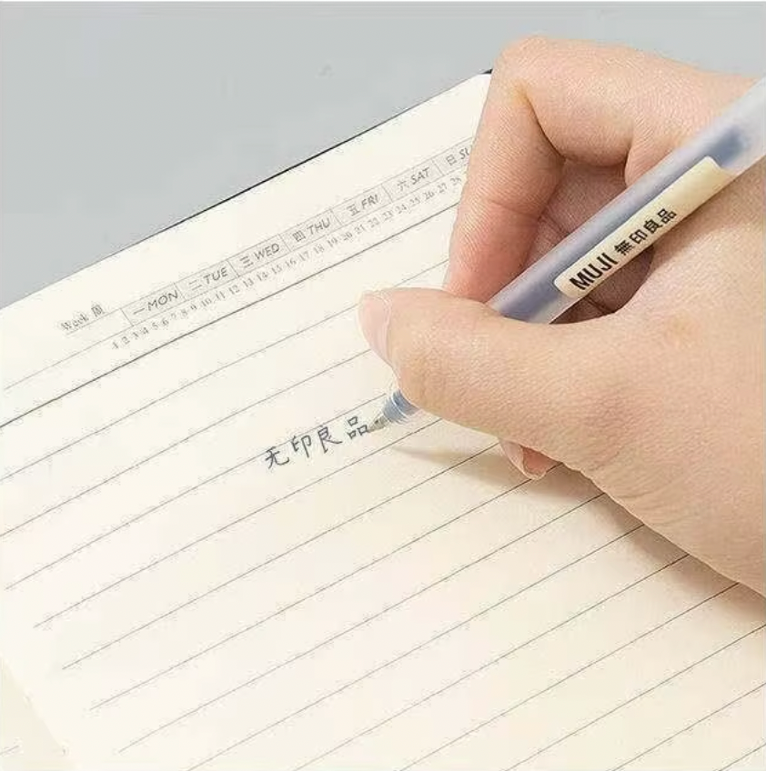 Set de 3 Lápices Muji Classic 0.38 mm Tinta Gel Azul, Negro o Rojo | Papelería Japonesa