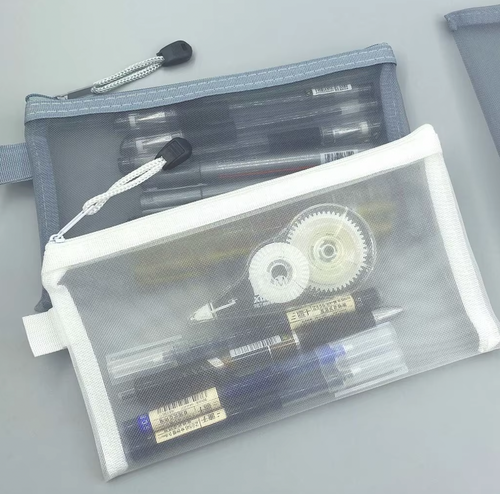 Estuche de Malla Transparente | Organizador Minimalista para Lápices y Accesorios