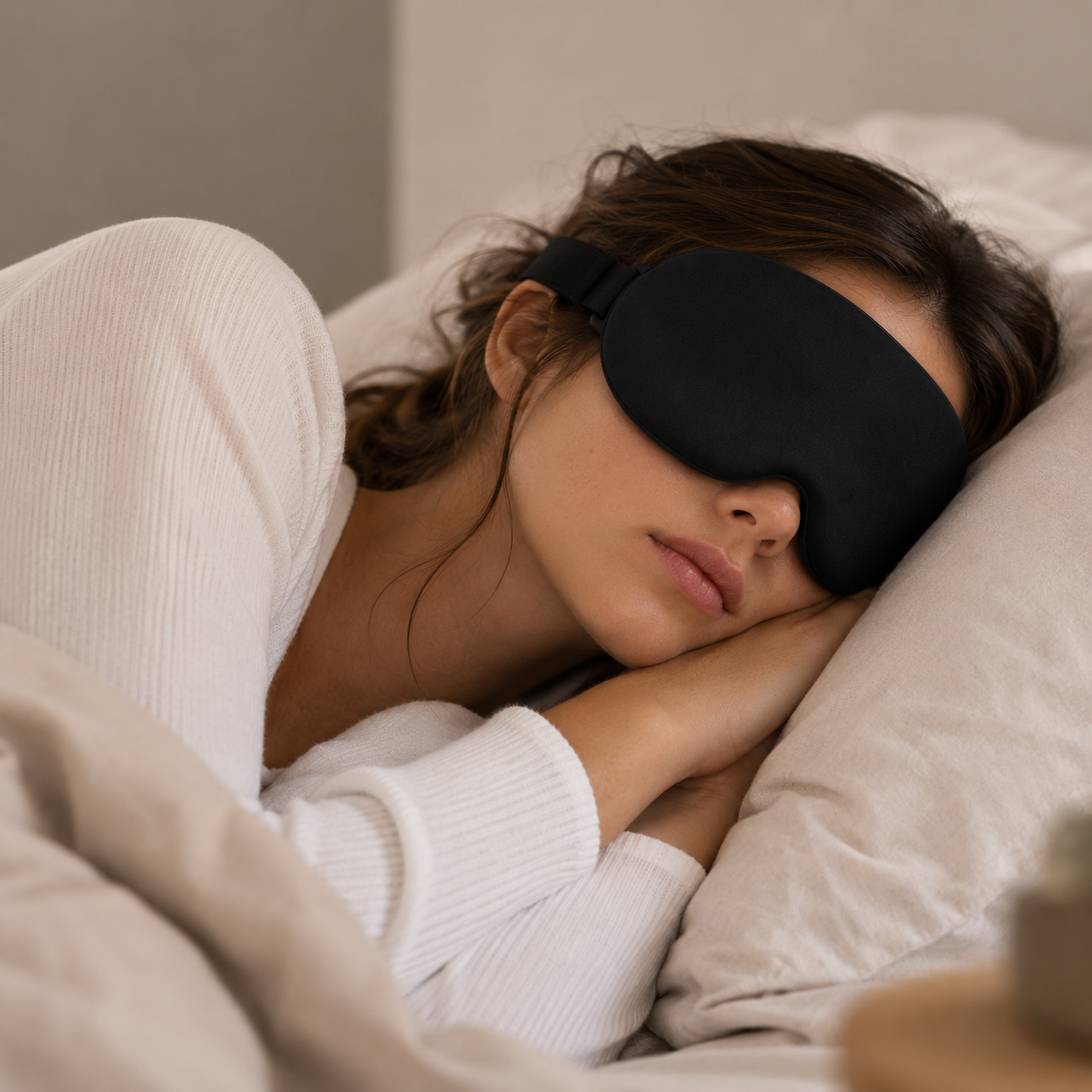 Máscara para Dormir 3D Contorneada | Antifaz Ergonómico de Bloqueo Total de Luz