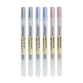 Set de 6 Lápices Gel Muji 0.38 mm Negro, Azul y Rojo | Papelería Japonesa