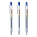 Set de 3 Bolígrafos Muji Classic Retráctiles 0.50 mm Tinta Gel Negra, Azul o Azul Oscuro | Papelería Japonesa
